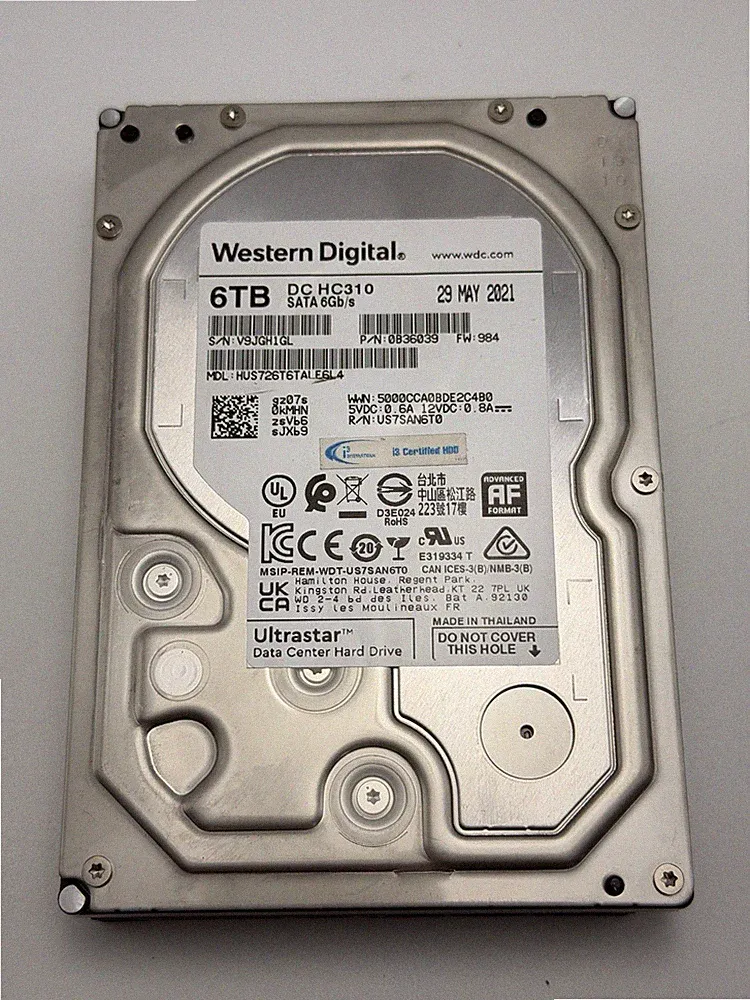 6TB Internal Hard Drive HDD 3.5" SATA 6Gb/s Mixed Brands Random Shipment