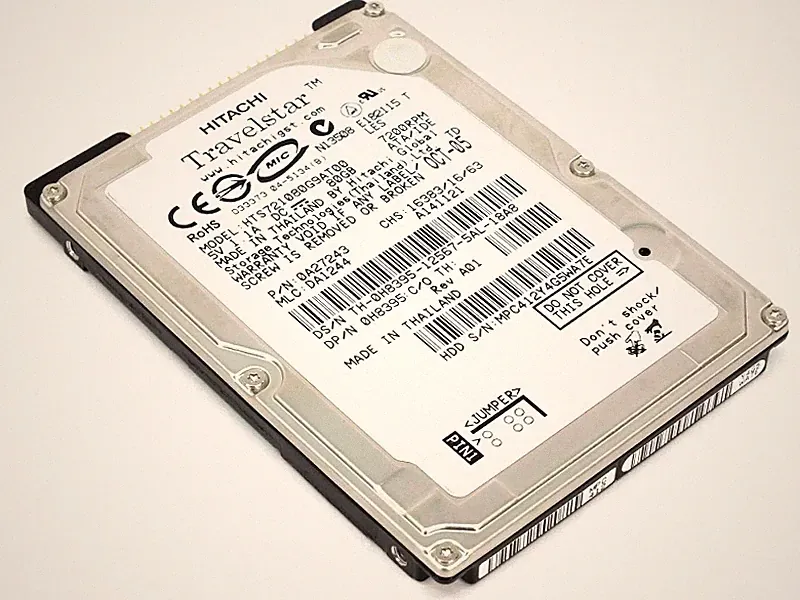 HGST HTS721080G9AT00 Travelstar 7K100 80Gb IDE Ultra ATA-100 Hard Drive