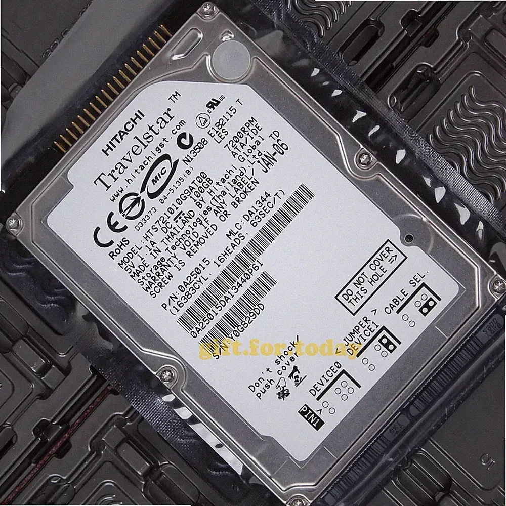 HITACHI 100 GB 7200 RPM IDE PATA 2.5" (HTS721010G9AT00) Internal Hard Drive HDD