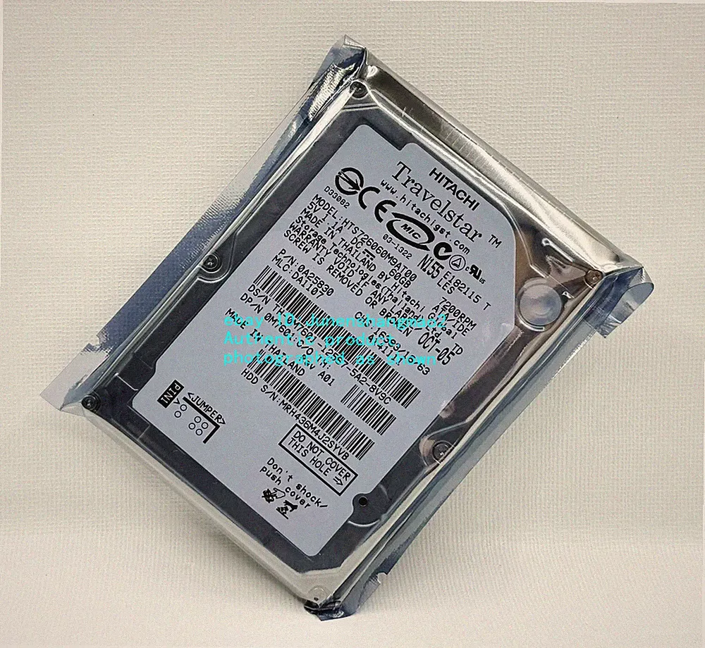 Hitachi Travelstar HTS726060M9AT00 60GB 7200RPM 2.5" IDE Notebook hard drive
