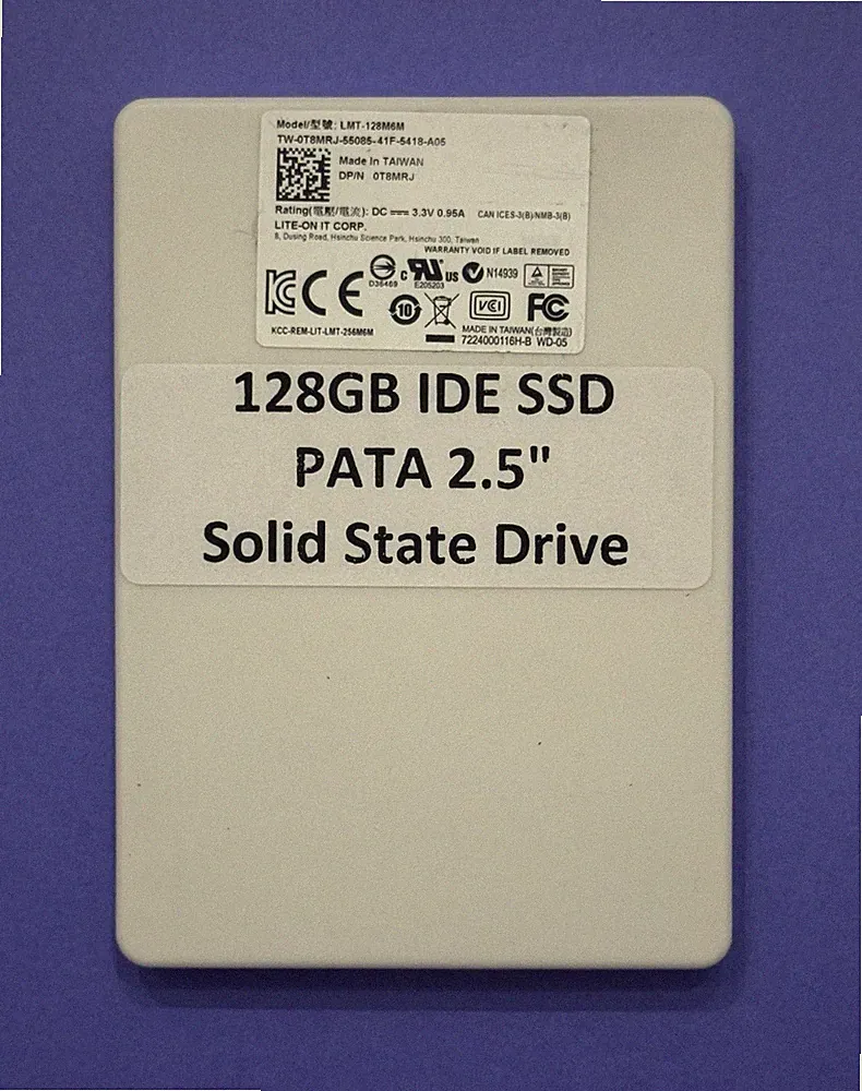 Lite-On 2.5” IDE 128GB Internal SSD - 44-pin PATA Solid State Drive for Laptop