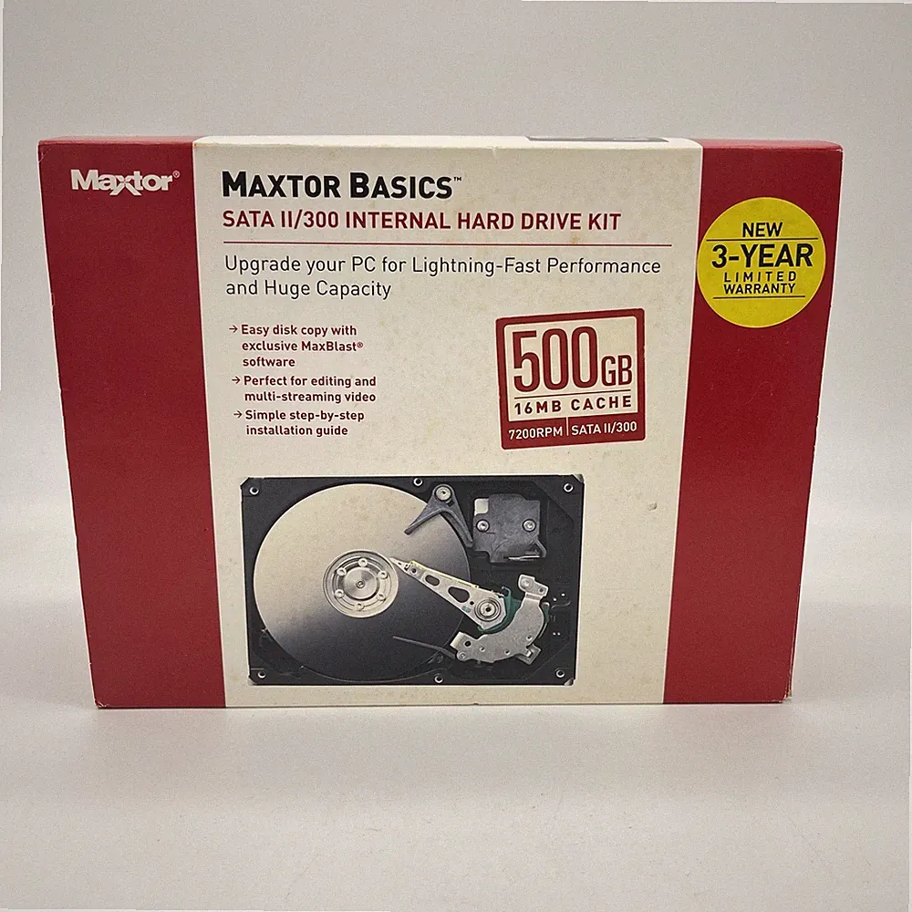 Maxtor Basics 500GB Internal Hard Drive Kit SATA II/300 7200RPM 16MB Cache New