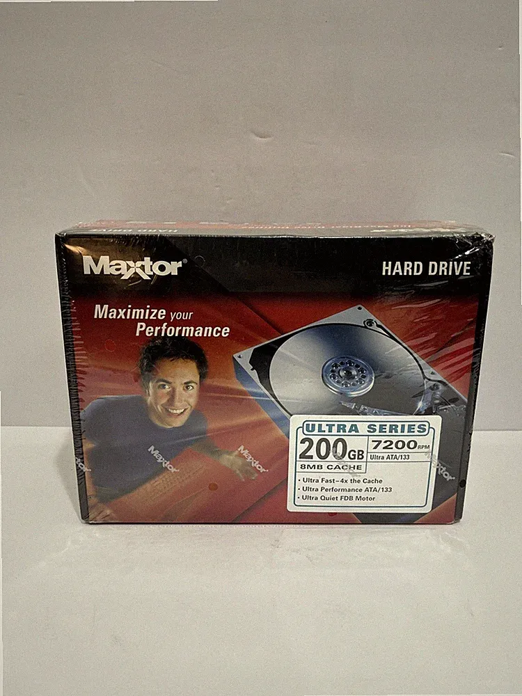 MAXTOR Ultra Series 200GB 7200 RPM Ultra ATA/133 Internal Hard Drive NEW SEALED
