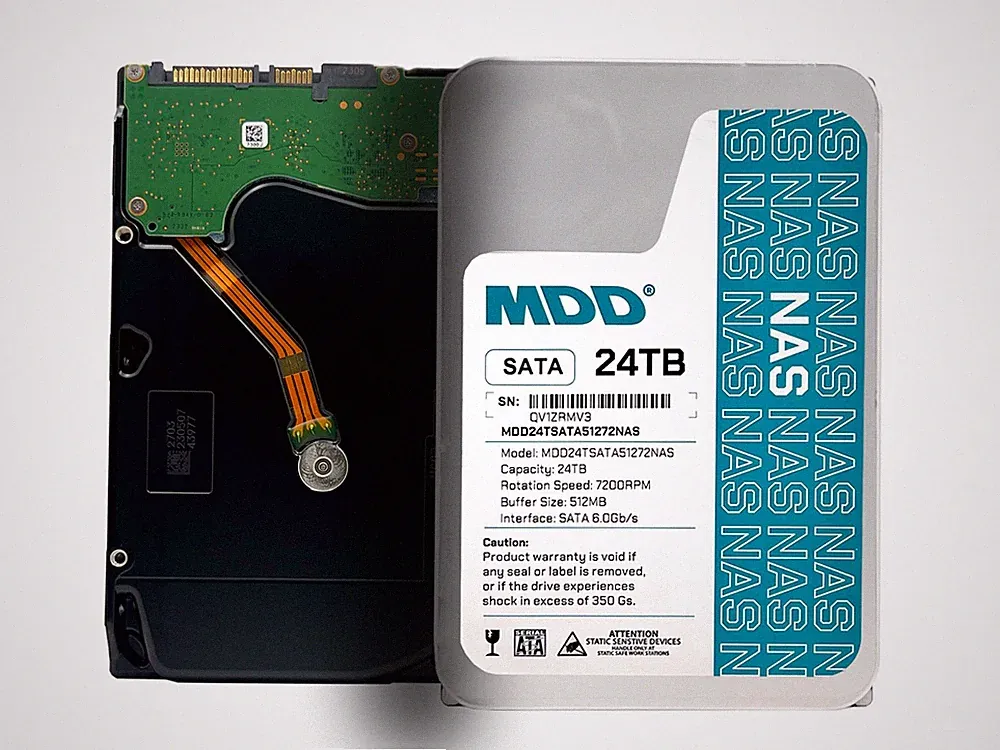 MDD 24TB 7200RPM 512MB SATA 6Gb/s 3.5" Internal NAS Hard Drive MDD24TS51272NAS