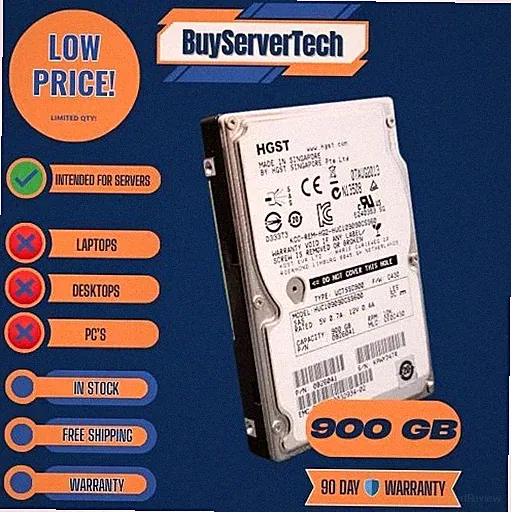 *NEW* HGST (HUC109090CSS600) 900Gb 2.5" 10K SAS 6Gb/s 64MB HDD