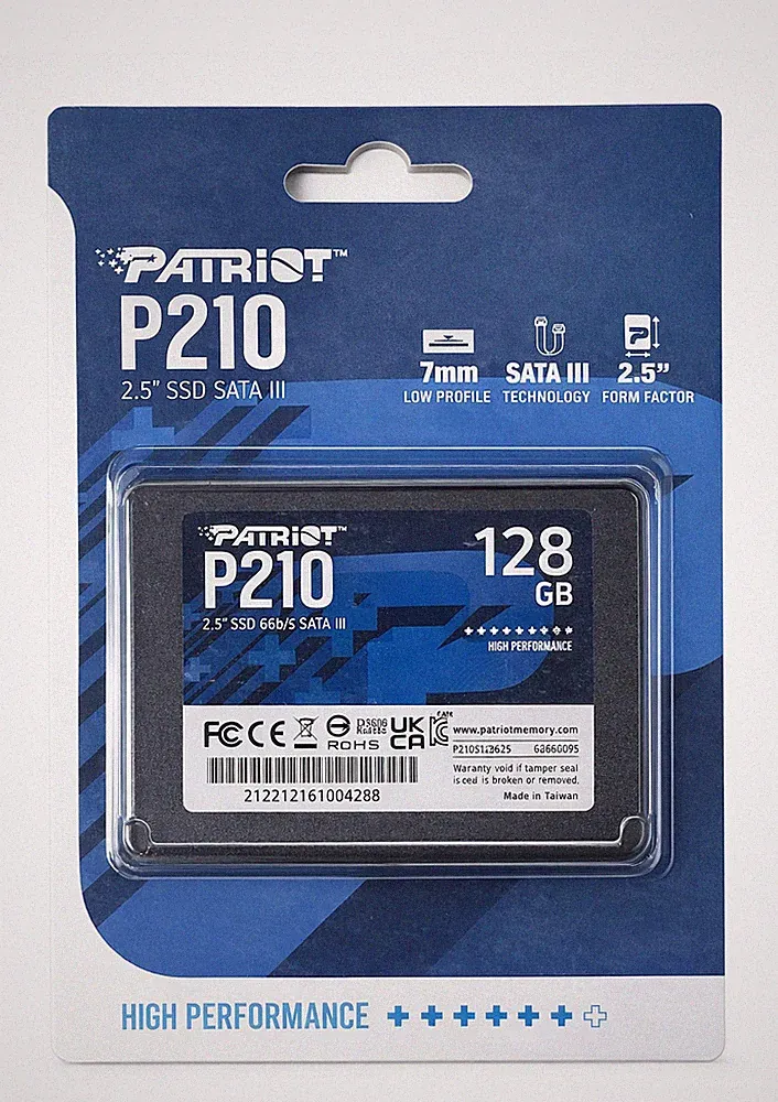 NEW Patriot P210 128GB 2.5" SSD SATA III 6Gb/s Internal Solid State Drive 7mm