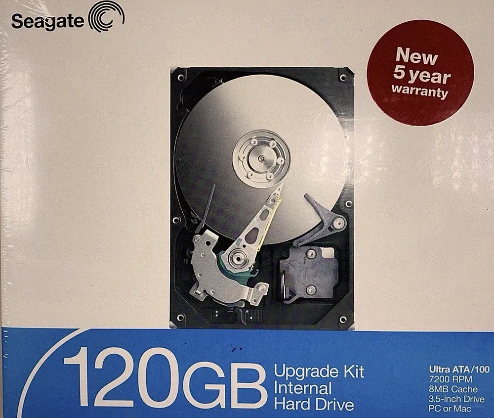 New! Seagate 120GB Upgrade Kit Barracuda Internal Hard Drive Sealed