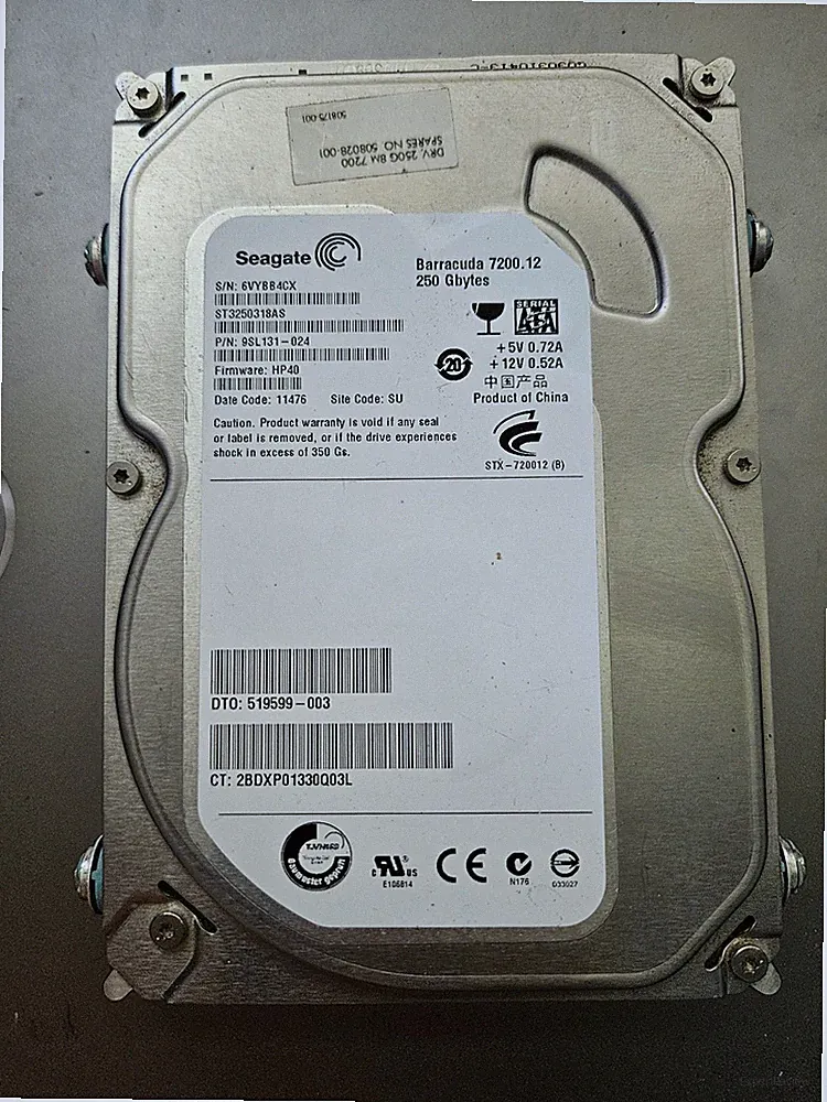 SEAGATE 250GB ST3250318AS Desktop/PC SATA Internal HARD DRIVE