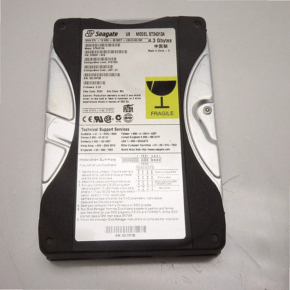 Seagate 9P5001-825 ST34313A 4.3GB Ultra ATA Internal Hard Drive