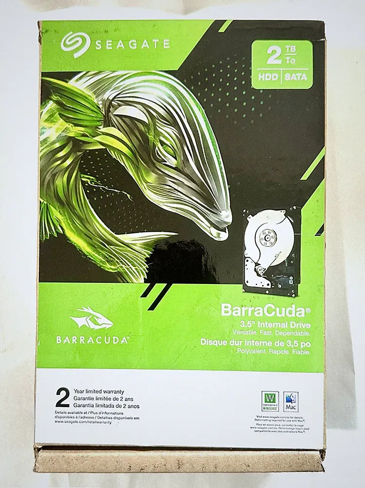 Seagate Barracuda 2TB,INTERNAL,7200 RPM,3.5 Inch (ST2000DMZ08DM008) Hard Drive