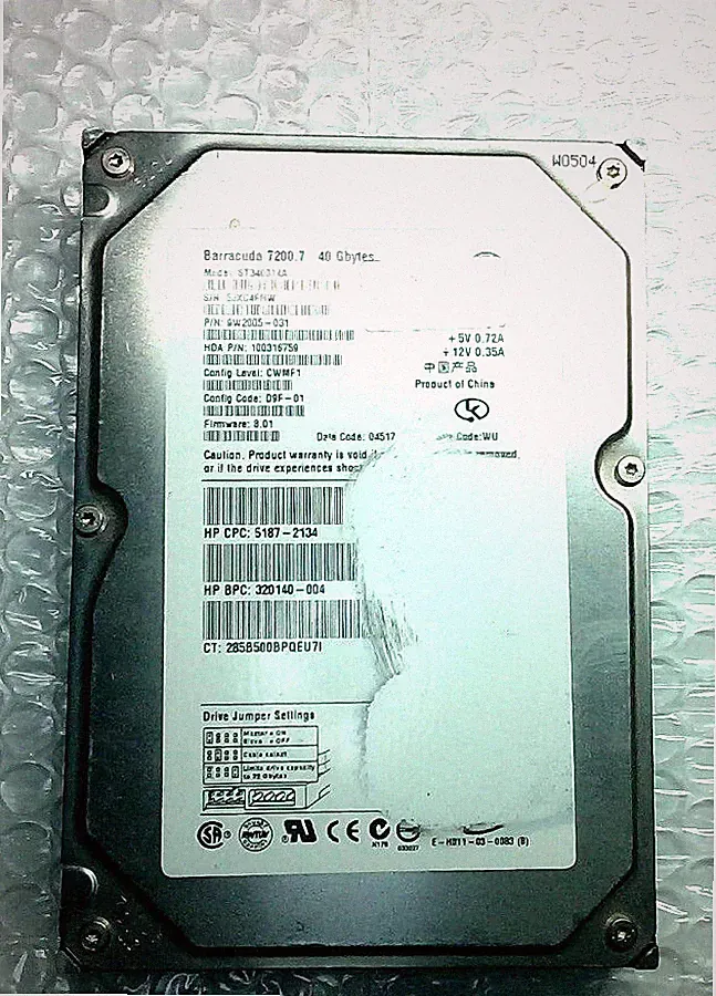 Seagate Barracuda 40GB 7200RPM Ultra-ATA/100 3.5" Internal Hard Drive ST340014A