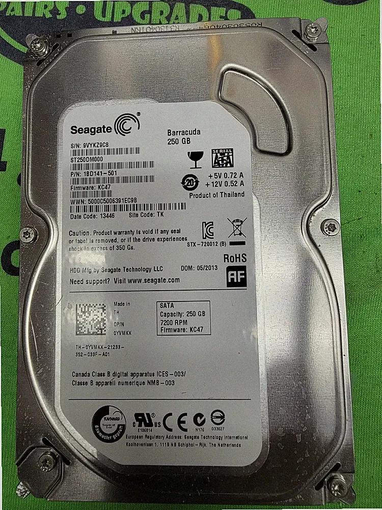 Seagate Barracuda ST250DM000 250 GB 3.5" SATA III Internal Desktop Hard Drive