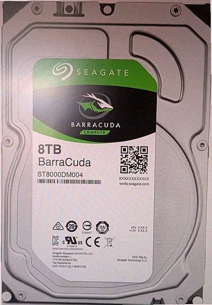 Seagate Internal Hard Drive ST8000DM004 8TB 5400 RPM 256MB Cache OEM Recertified