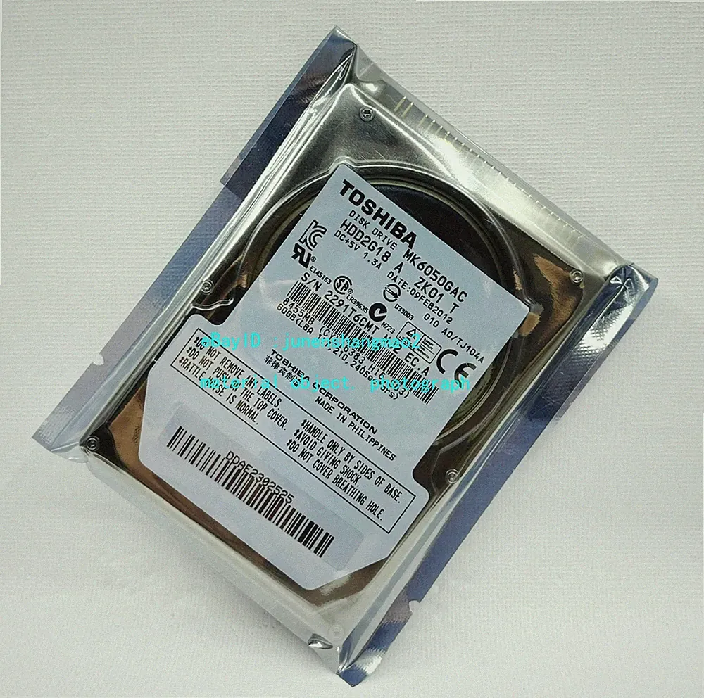 Toshiba 60GB built-in 2.5" MK6050GAC automotive temperature control hard drive