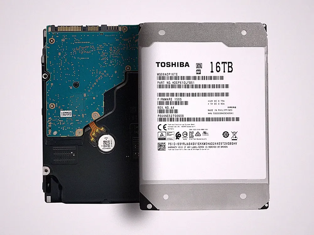 Toshiba MG08ACP16TE 16TB 512MB 7200RPM SATA 6.0Gb/s 3.5" Internal Enterprise HDD