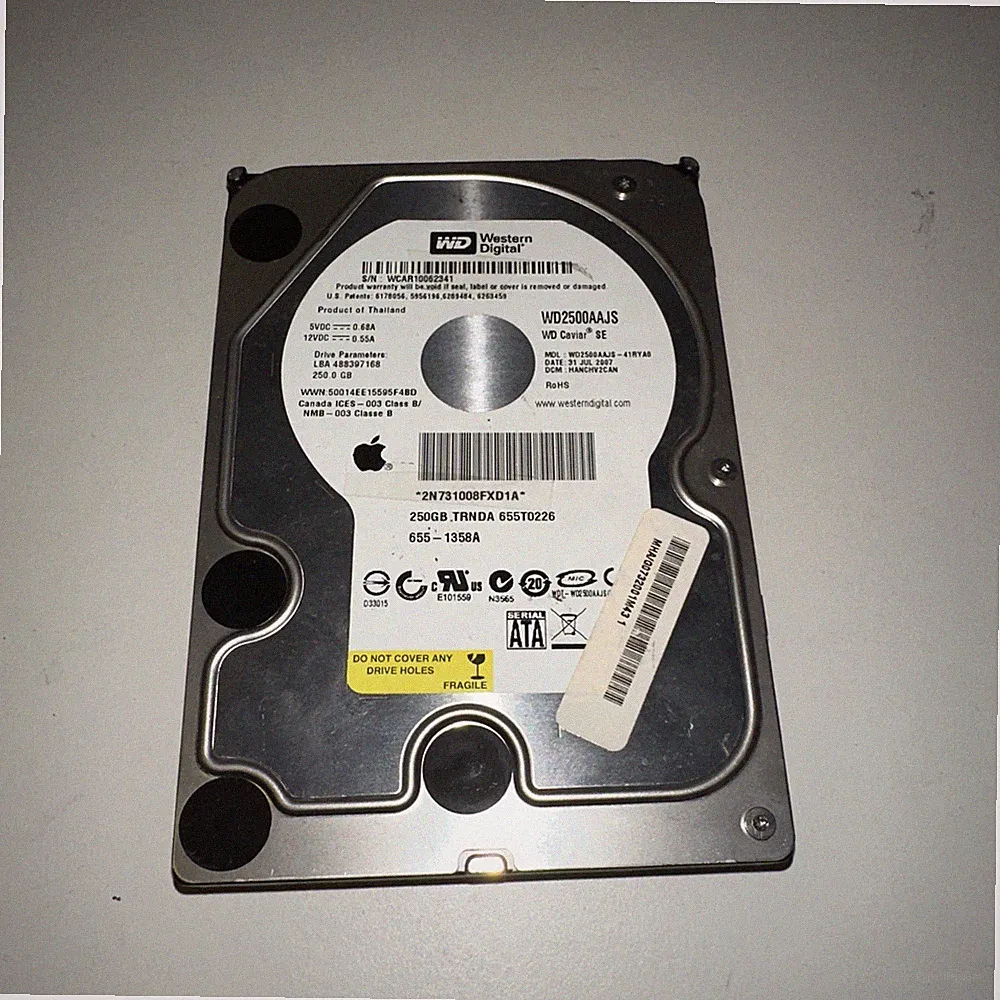 Western Digital Caviar 250GB Internal SATA 7200RPM 3.5" HARD DRIVE - WD2500AAJS